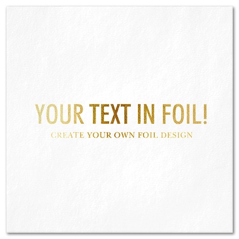 Create Your Own Foil Design Custom Napkins