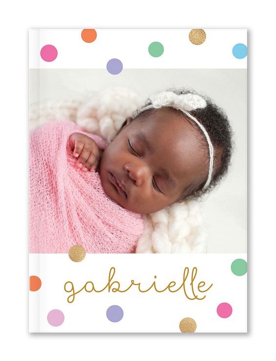 Rainbow Dots Custom Hardcover Journals