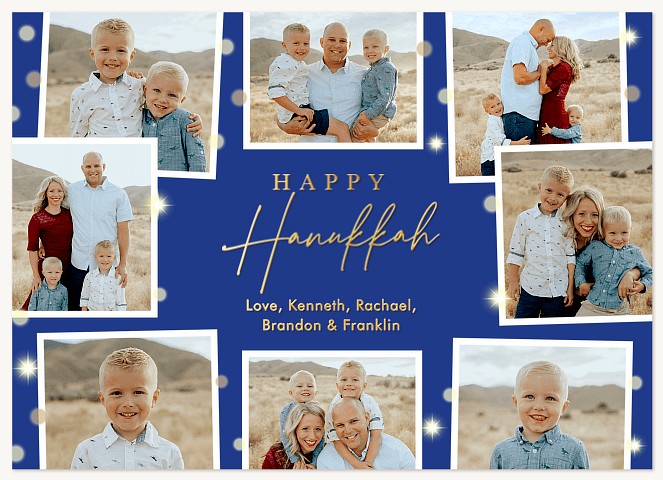 Dazzling Lights Hanukkah Cards