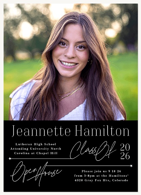 Scripted Details Graduation Invitations