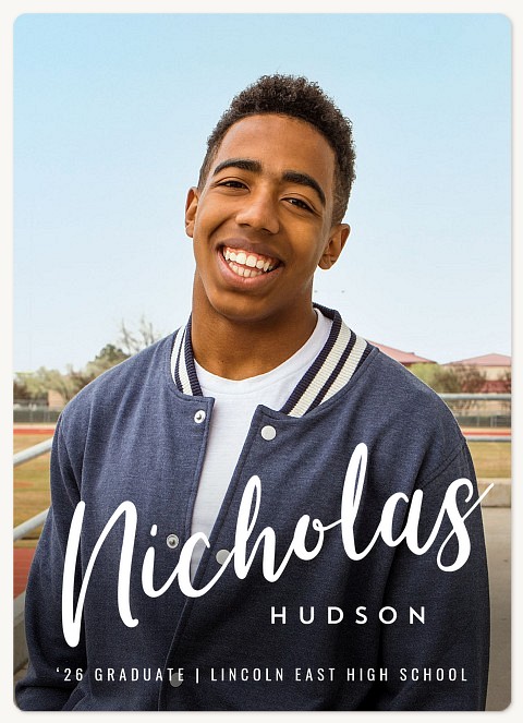 Scripted Flair Graduation Cards