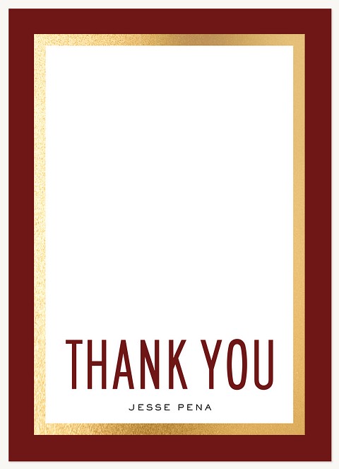 Golden Glory Thank You Cards 