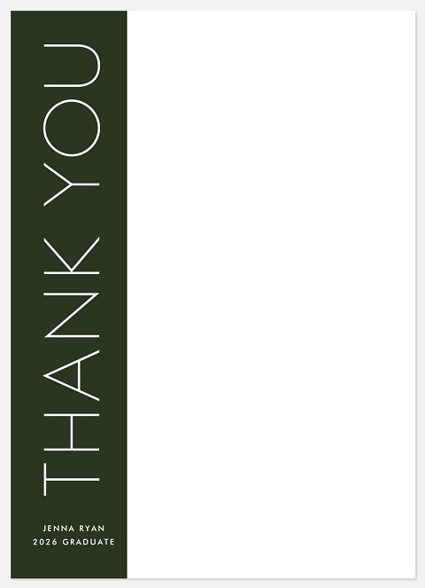 Column Thank You Thank You Cards 