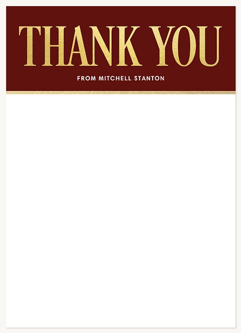 Headline Thank You Thank You Cards 