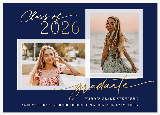 Sheer Duet Graduation Cards
