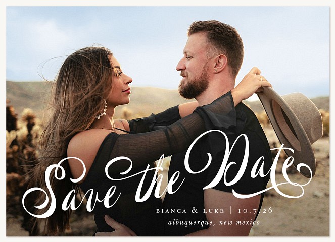 Whimsical Flourishes Save the Date Cards