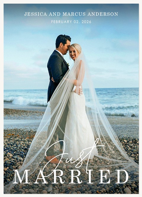 Blissful Beginning Wedding Announcements