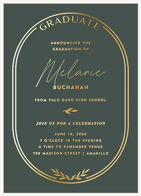 Classic Arch Quinceañera RSVP Cards