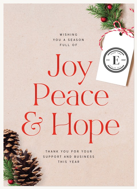 Tied with Twine Business Holiday Cards