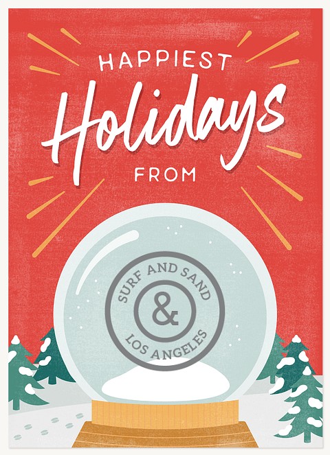 Graphic Globe Business Holiday Cards