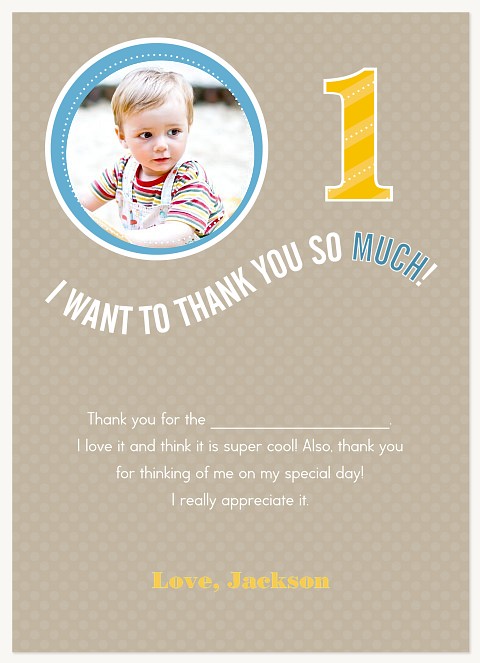 Sweet Circles Birthday Thank You Cards