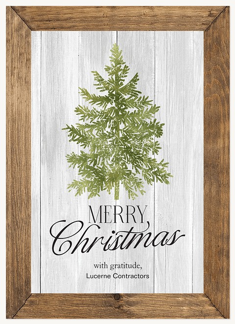 Rustic Cheer Business Holiday Cards