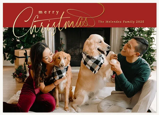 Signature Band Personalized Holiday Cards