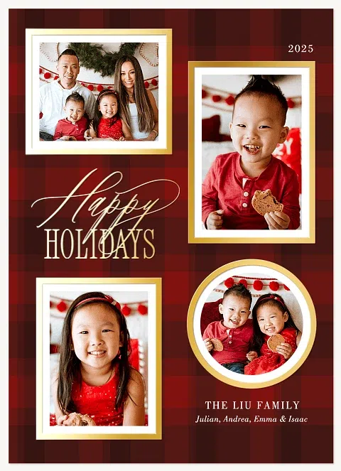 Gallery Wall Personalized Holiday Cards