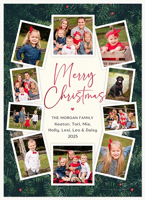 Cozy Wreath Personalized Holiday Cards