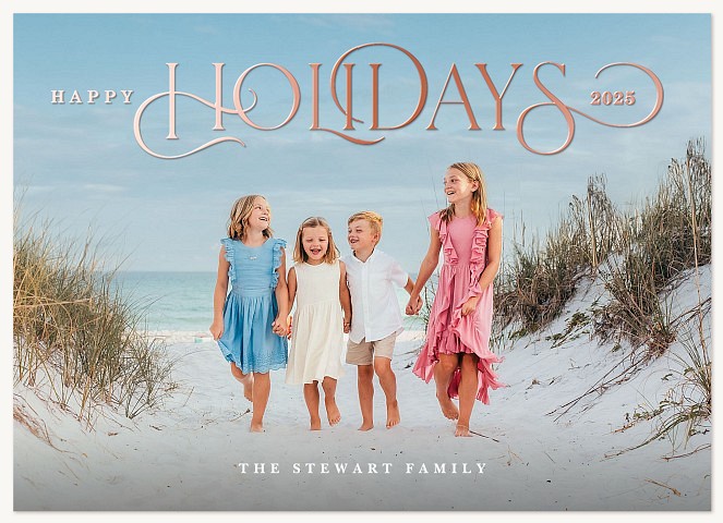 Grand Holiday Personalized Holiday Cards