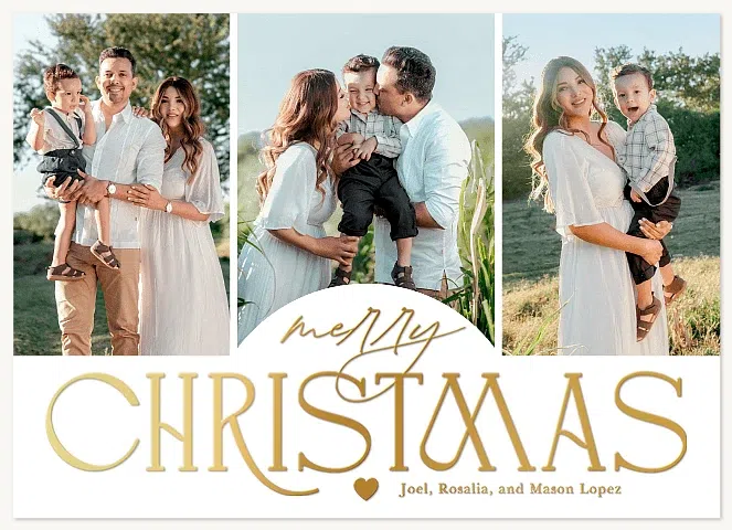Bold And Sweet Personalized Holiday Cards