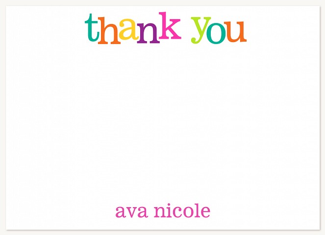 Sweet Hearts Kids Thank You Cards