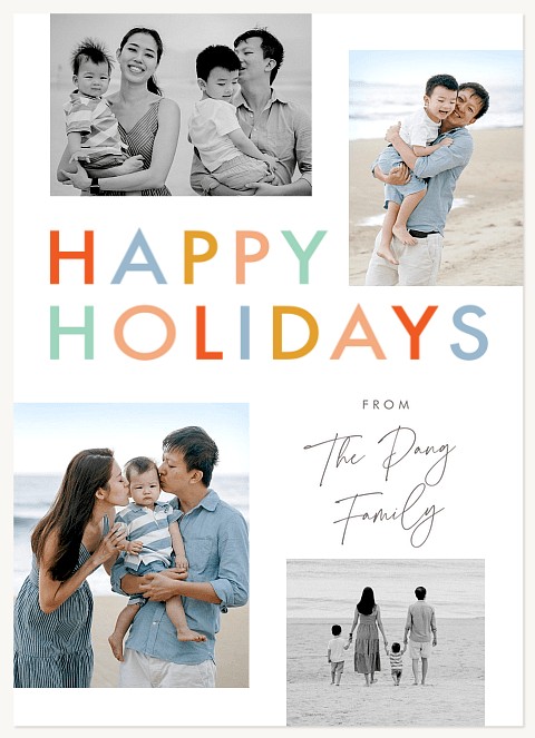 Bright Holiday Personalized Holiday Cards