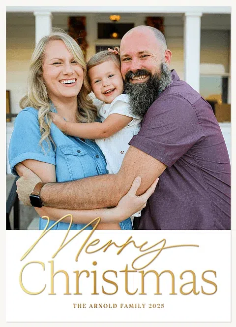 Simple Mix Personalized Holiday Cards