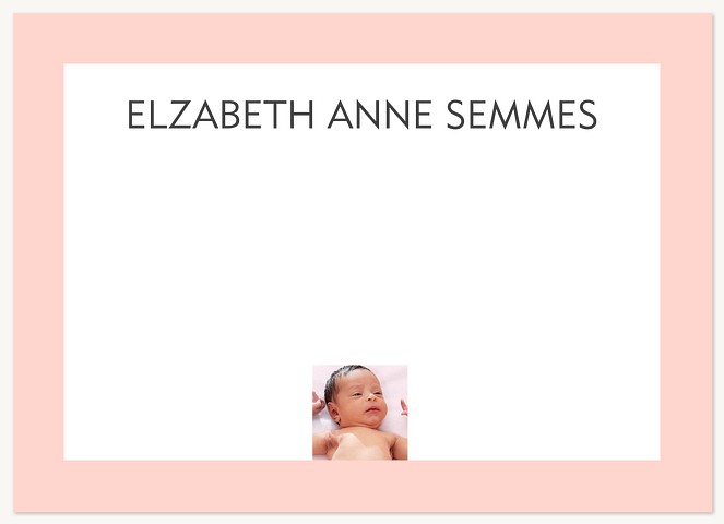 Monogram Me Pink Thank You Cards 