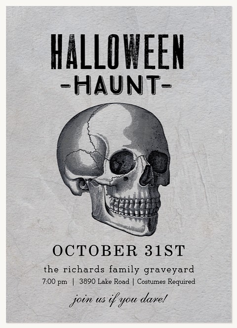 Halloween Haunt Halloween Party Invitations