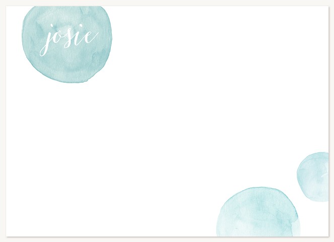 Polka Dot Wash Stationery