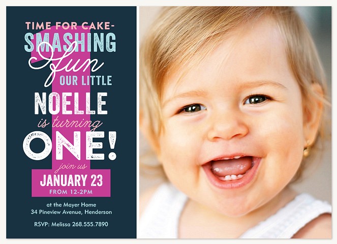 Fun for One First Birthday Invitations