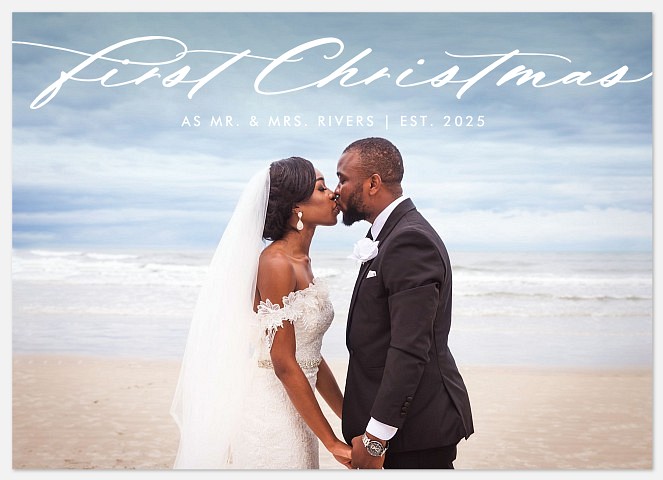 Elegant Beginnings Holiday Photo Cards