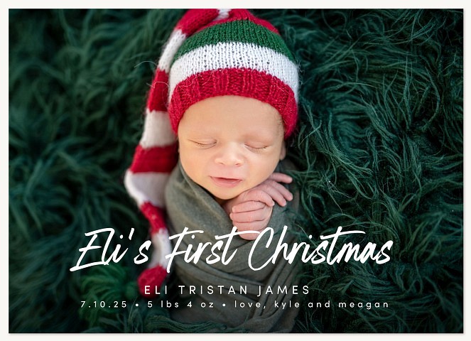 Tiny Christmas Joy Personalized Holiday Cards