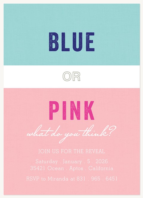 Wonderful Surprise Baby Shower Invites