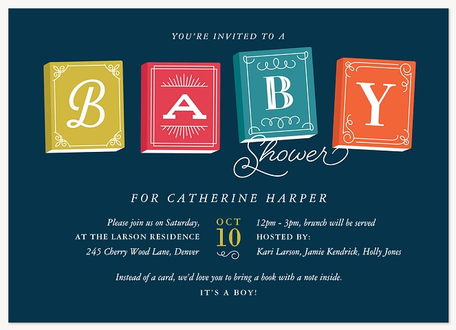 Enchanting Storybook Baby Shower Invites