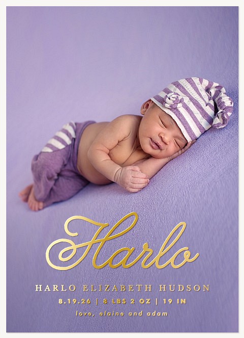 Effortless Introduction Baby Announcements