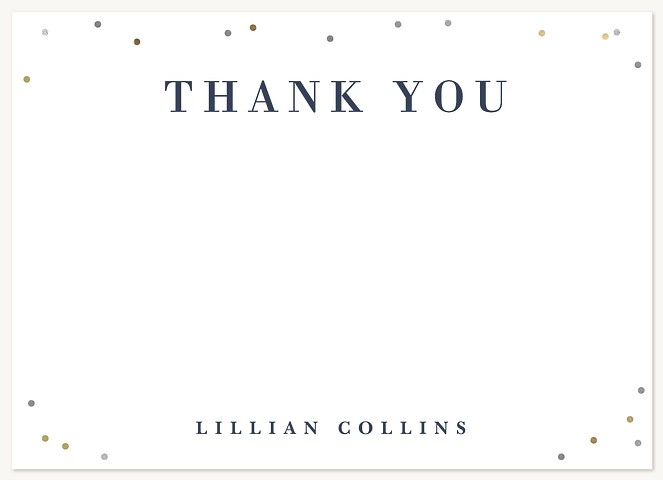 Scattered Dots Graduation Thank You Cards