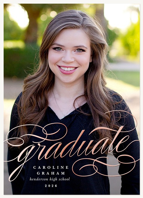 Flourished Triumph Graduation Announcements