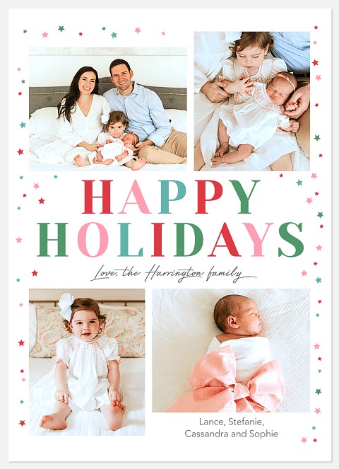 Joyful Colors Holiday Photo Cards