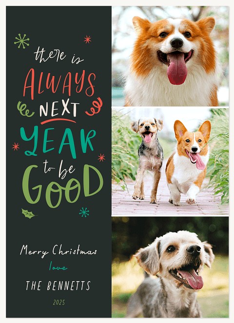 Next Year Dog Christmas Cards