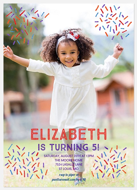 Confetti Corners Kids' Birthday Invitations