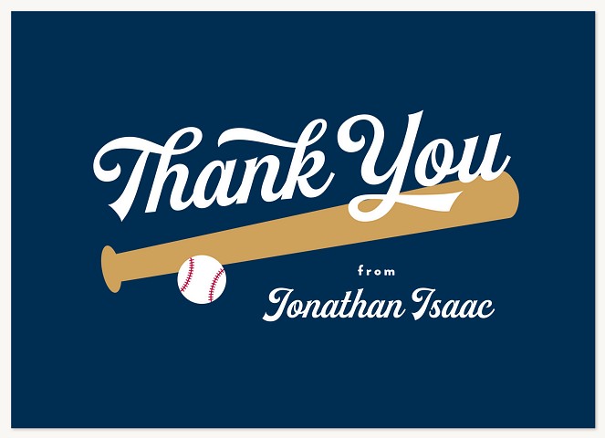 Sporty Mitzvah Thank You Cards 