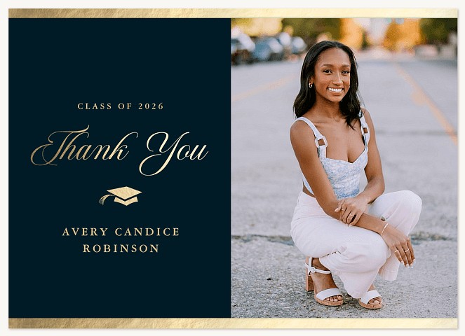 Exquisite Script Thank You Cards 