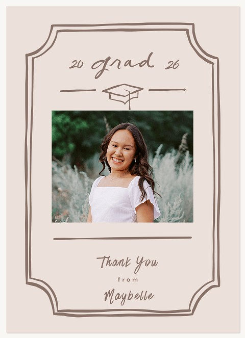 Marker Edge Thank You Cards 
