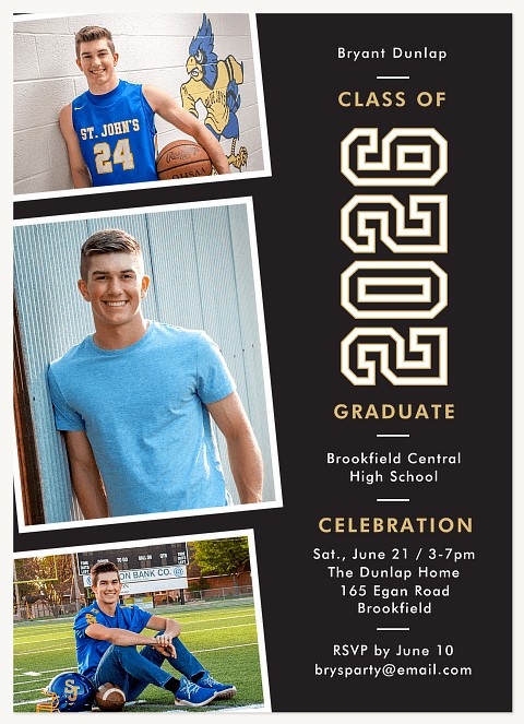 Vertical Year Graduation Cards