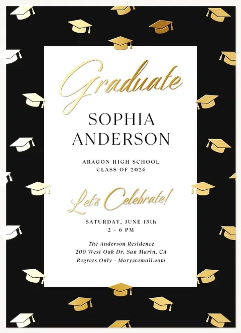 Cheerful Caps Graduation Cards