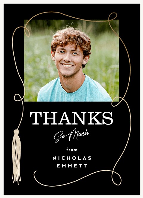 Tassel Outline Thank You Cards 