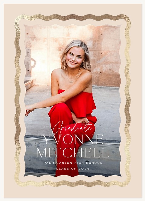 Golden Wave Graduation Cards