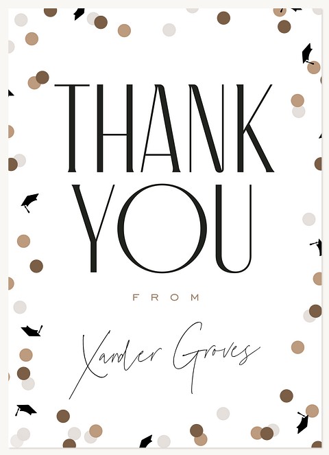 Scattered Confetti Thank You Cards 