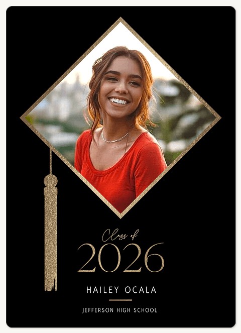 Golden Cap Graduation Cards