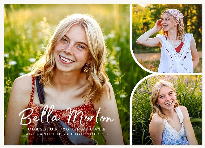 Modern Curves Graduation Cards