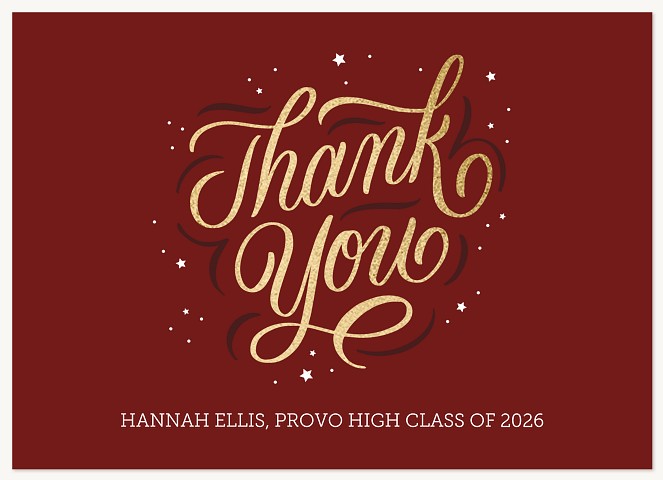 Fancy Flourish Thank You Cards 