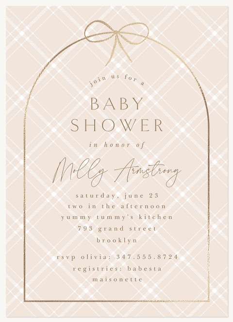 Patisserie Baby Shower Invites